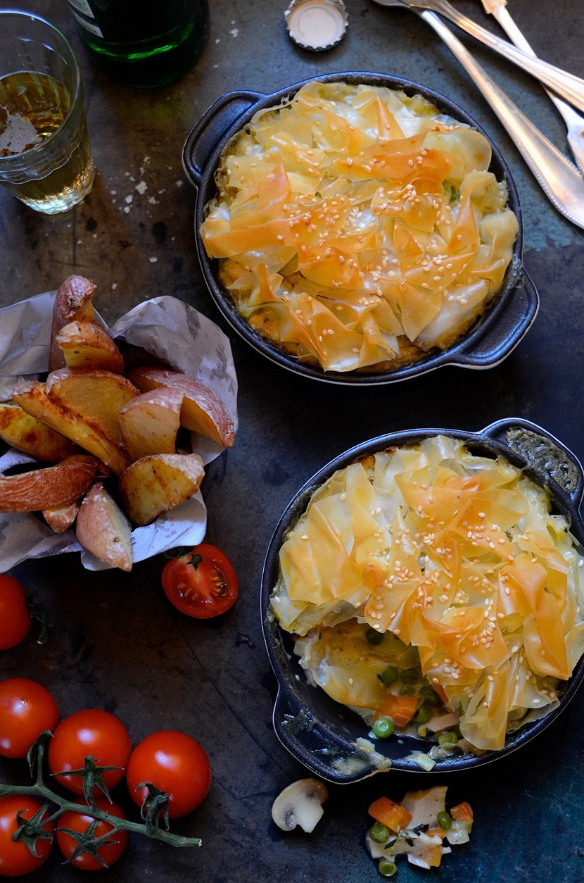Chicken pot pies
