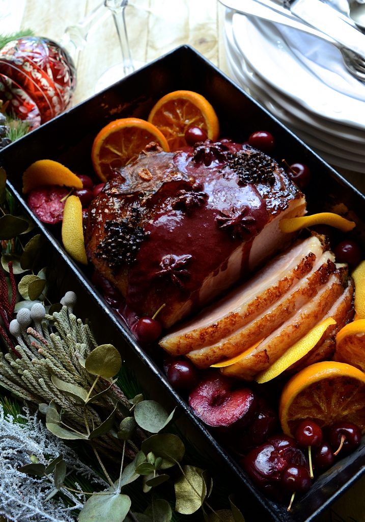Maple glazed gammon with plum sauce | Bibbyskitchen roast recipes