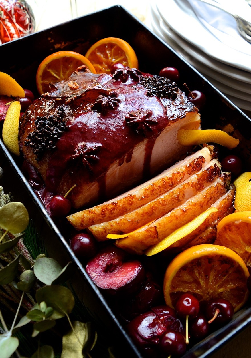 Maple glazed gammon with plum sauce | Meat | JHB food blog | How to roast gammon|