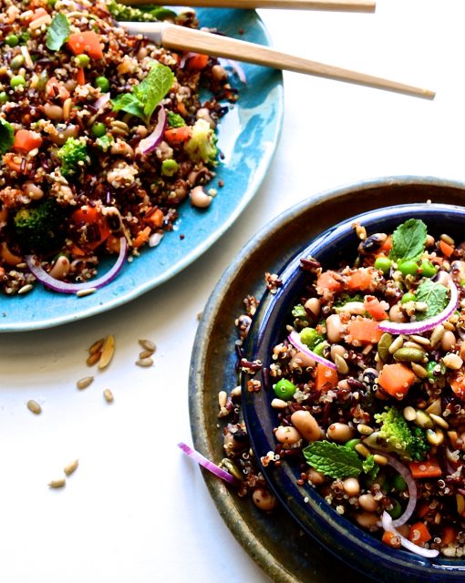 Quinoa and black bean salad