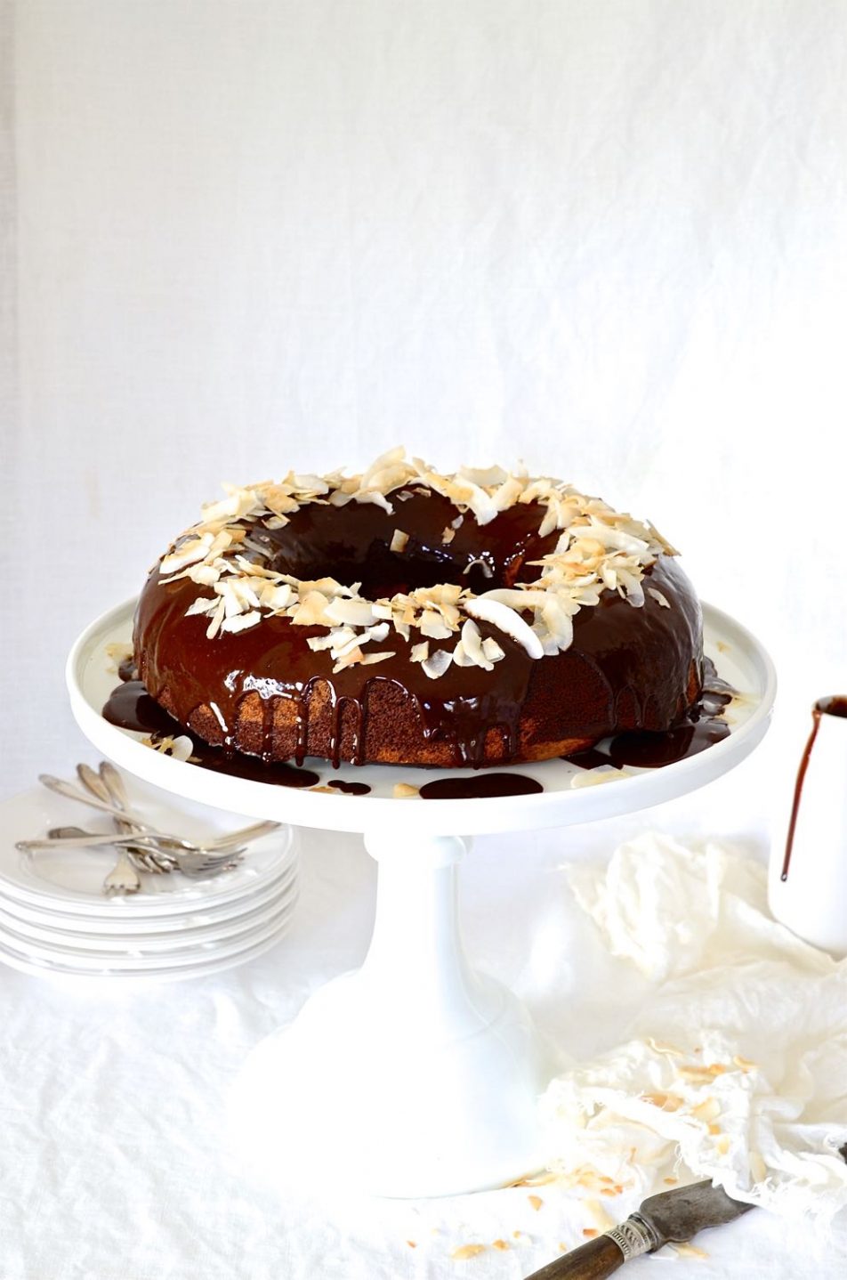 Marbled banana bread Bundt