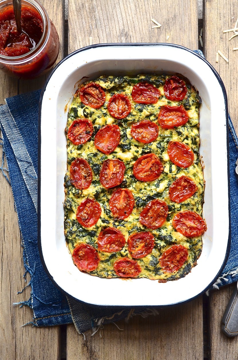 Zucchini ricotta slice with candied tomatoes | Bibby&amp;#39;s Kitchen @ 36