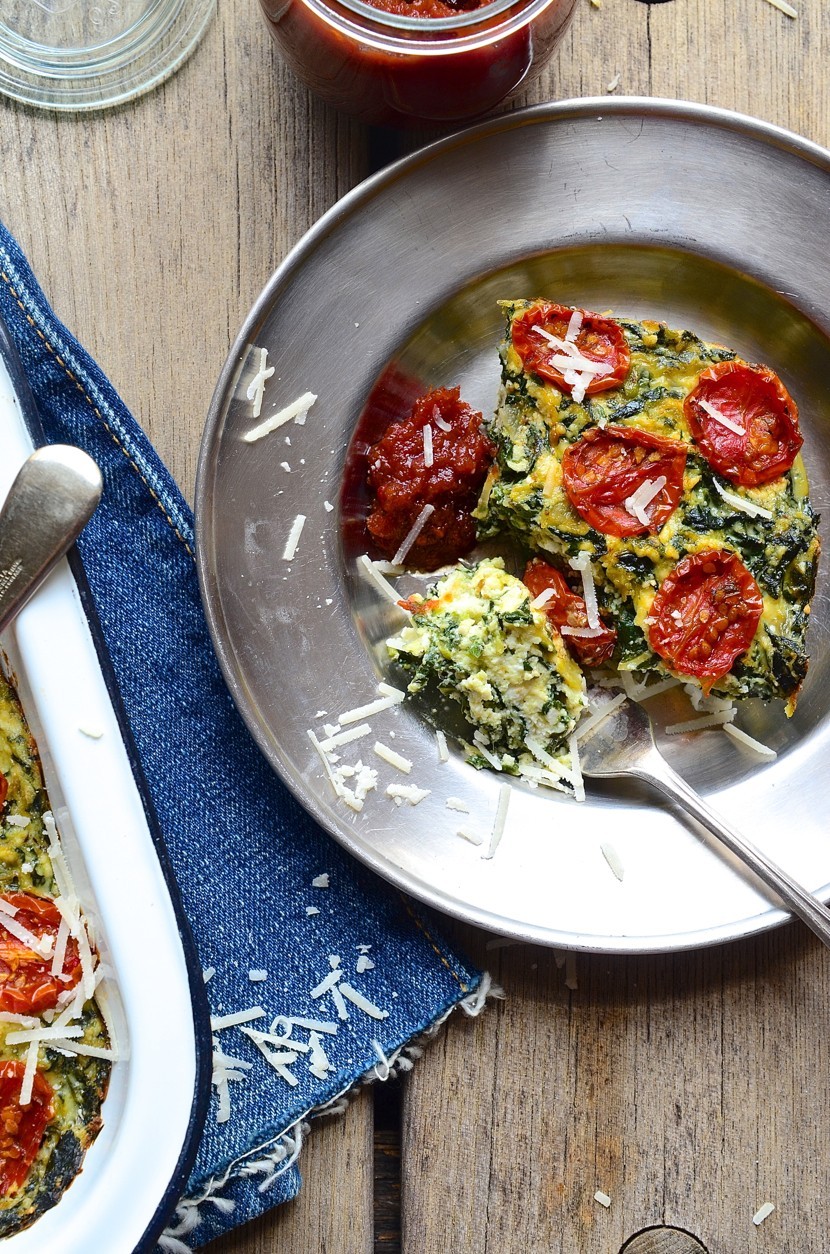 Zucchini ricotta slice with candied tomatoes Bibby's Kitchen 36