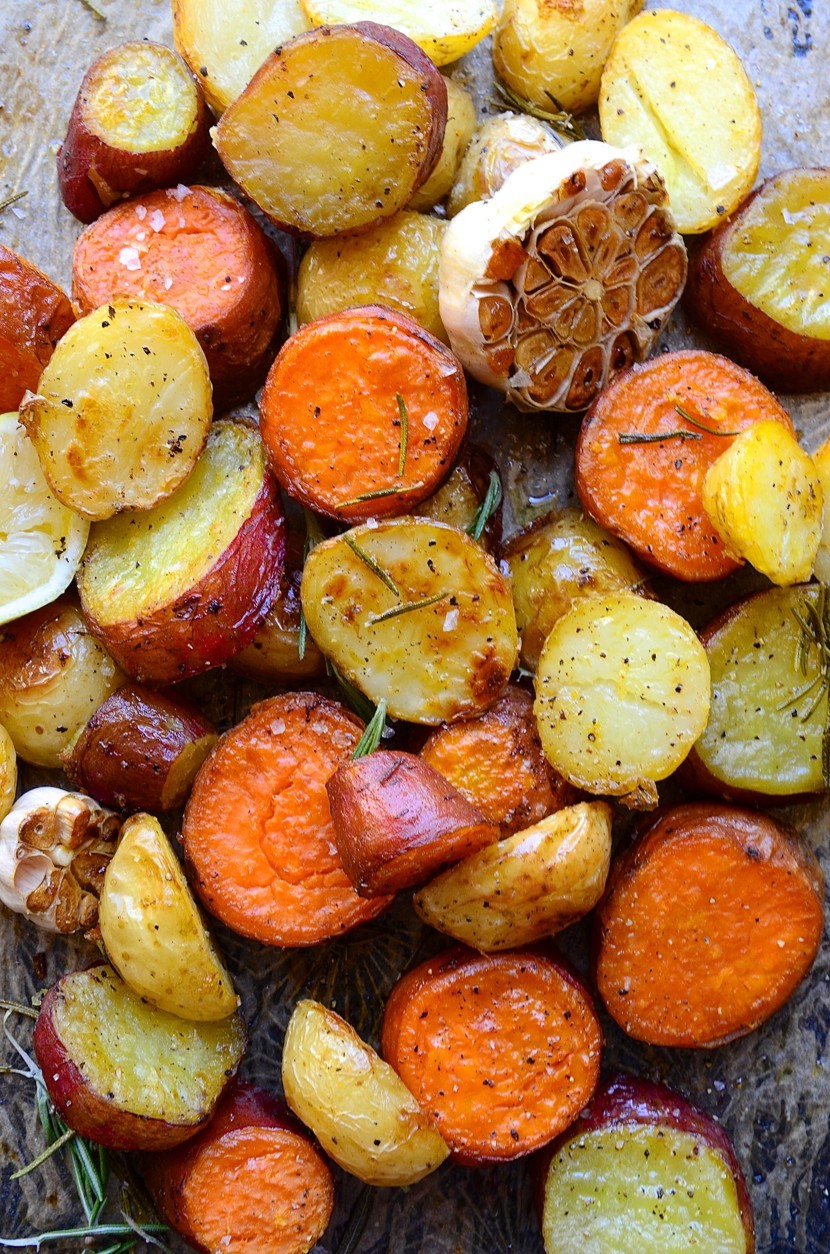 Rosemary roast potatoes|garlic and lemon