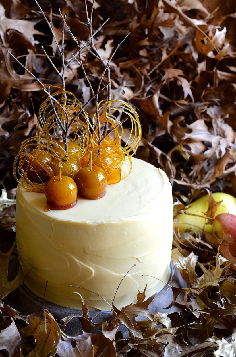 Pear and apple cake with maple mascarpone cream| Baking| Cake Friday|