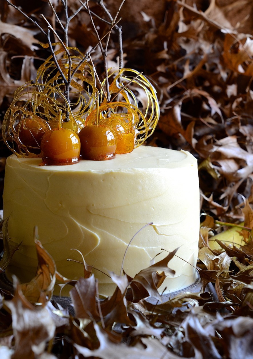Pear and apple cake with maple mascarpone cream| Bibbyskitchen| Foodblog| Recipe development| Foodstyling|