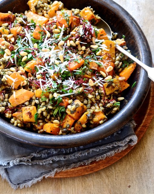 Roast butternut and barley Risotto