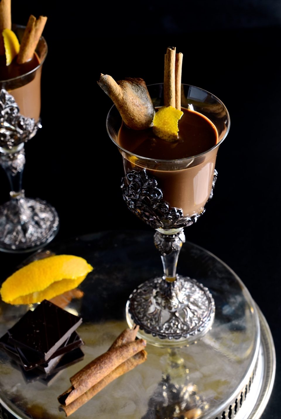 Spiced rum hot chocolate