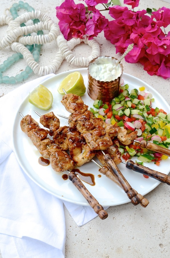 Greek Chicken kebabs| Bibbyskitchen braai day recipes