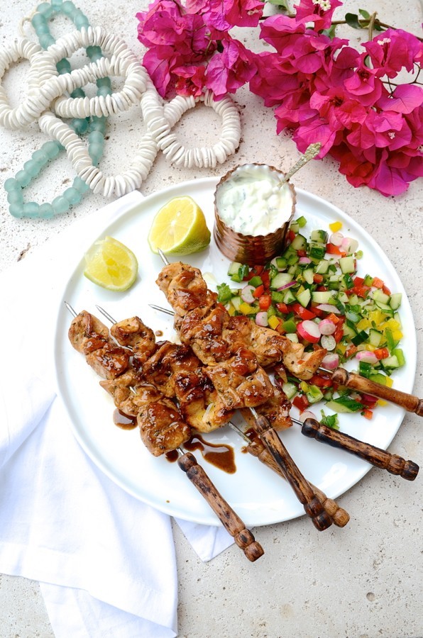 greek chicken kebabs