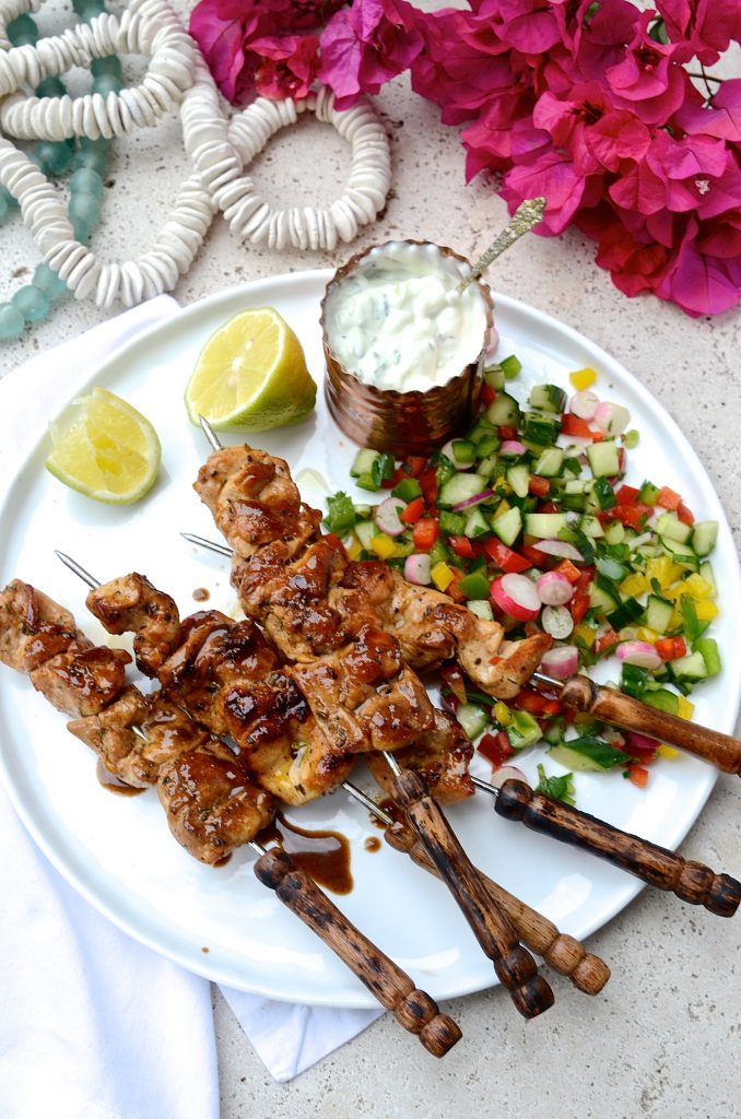 Greek Chicken kebabs| Bibbyskitchen braai day recipes