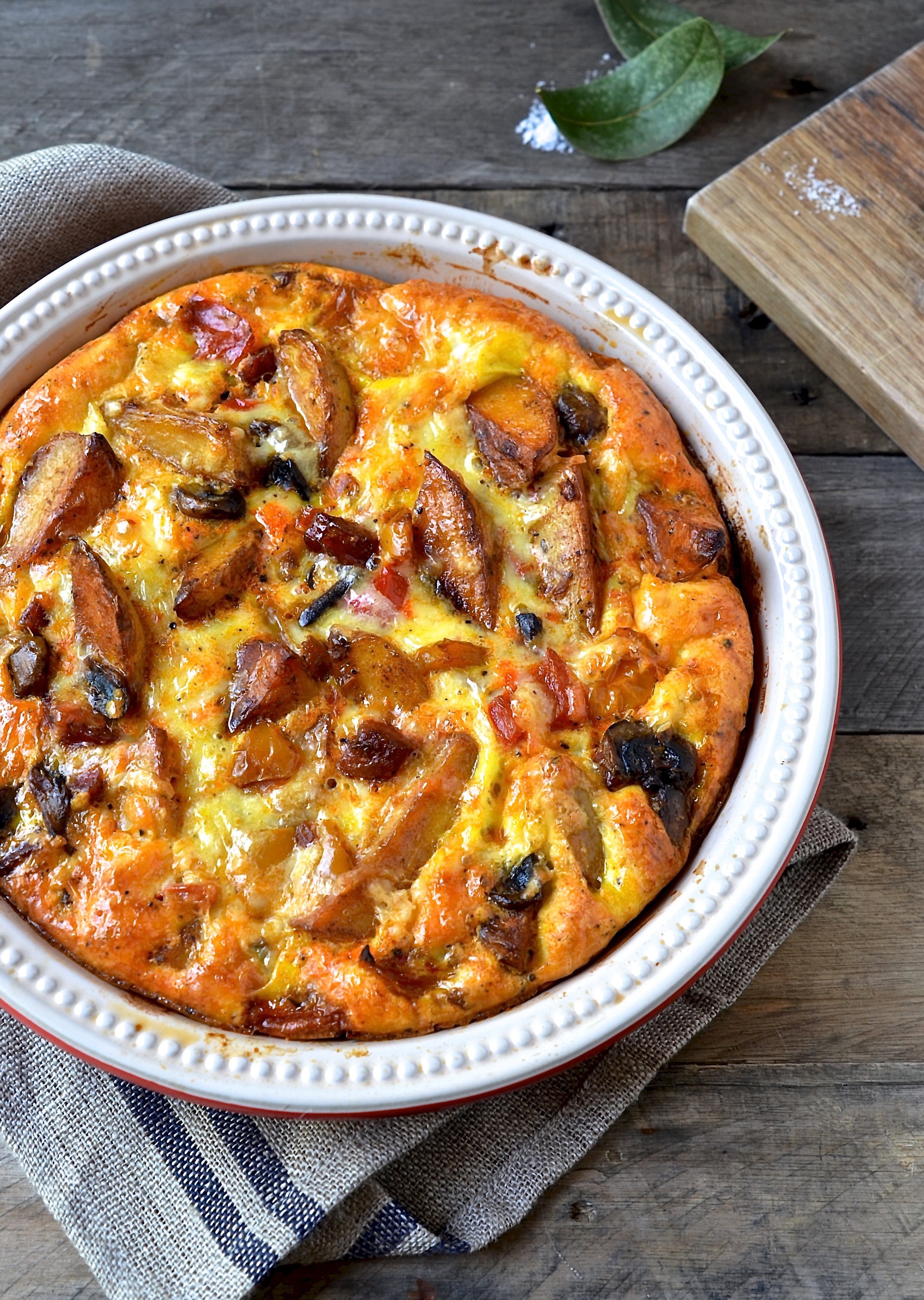 Potato and chorizo frittata