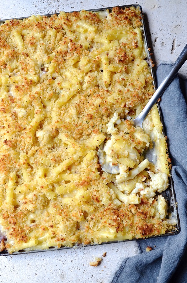 Roasted cauliflower Mac and Cheese Bibbys Kitchen pasta recipes