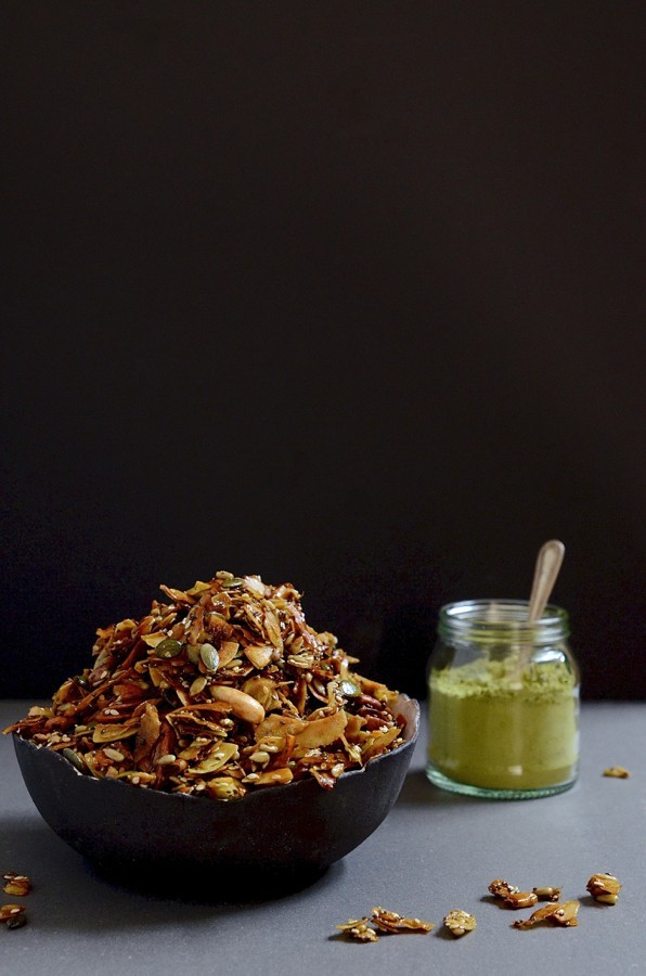 matcha chia granola