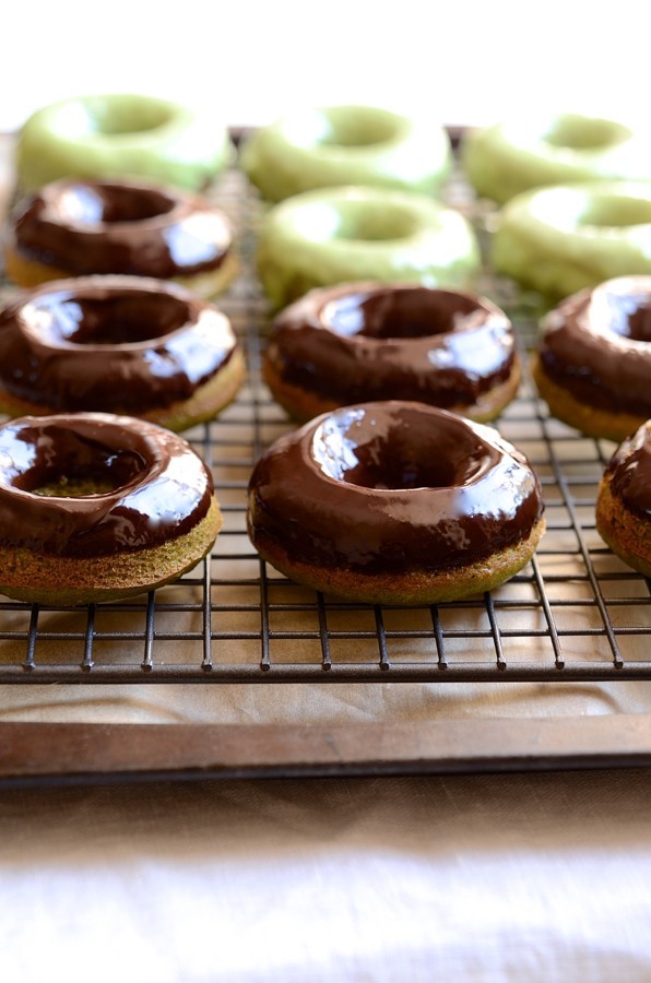 Baked apple matcha donuts_12