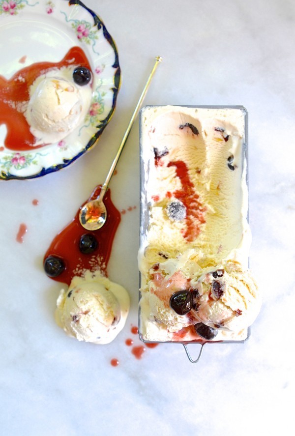 Amarena cherry ice cream | Bibbyskitchen ice cream recipes