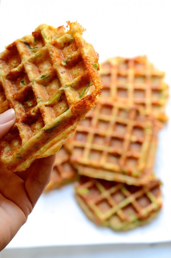 The best cheesy vegetable waffles