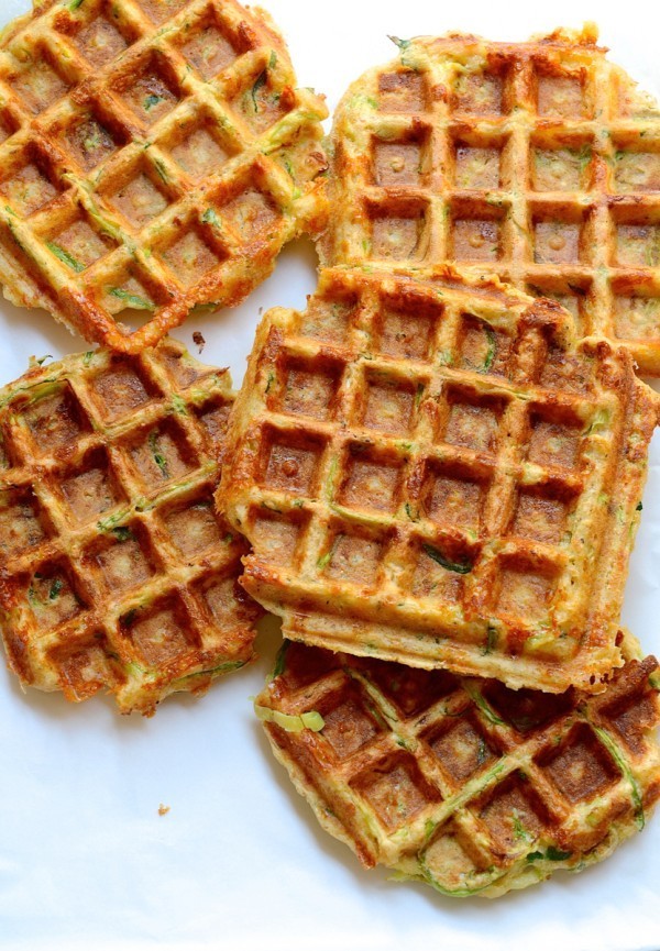 The best cheesy vegetable waffles