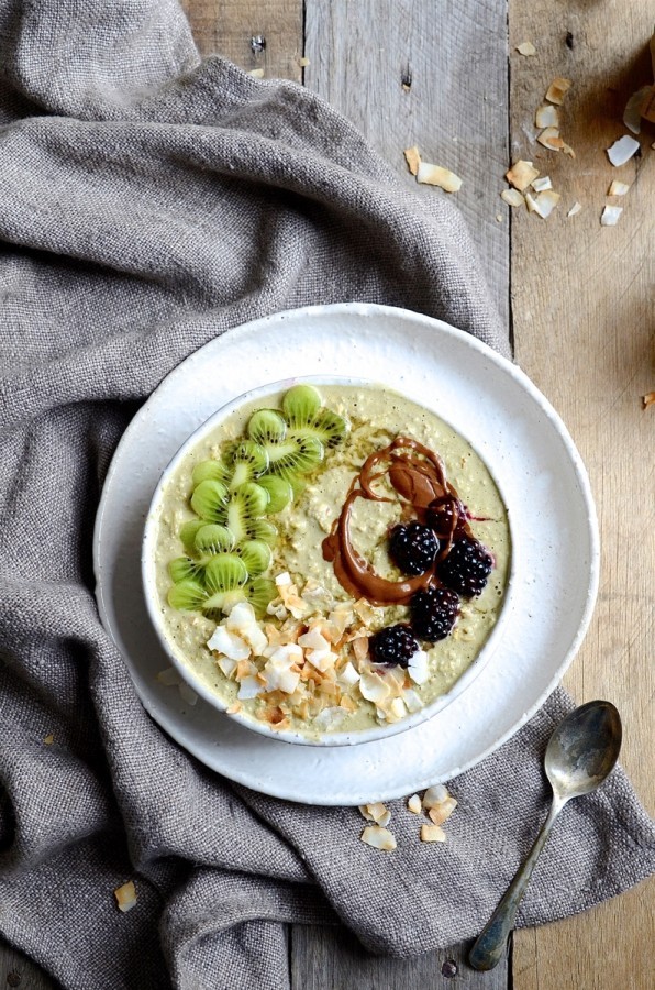 Matcha bircher muesli