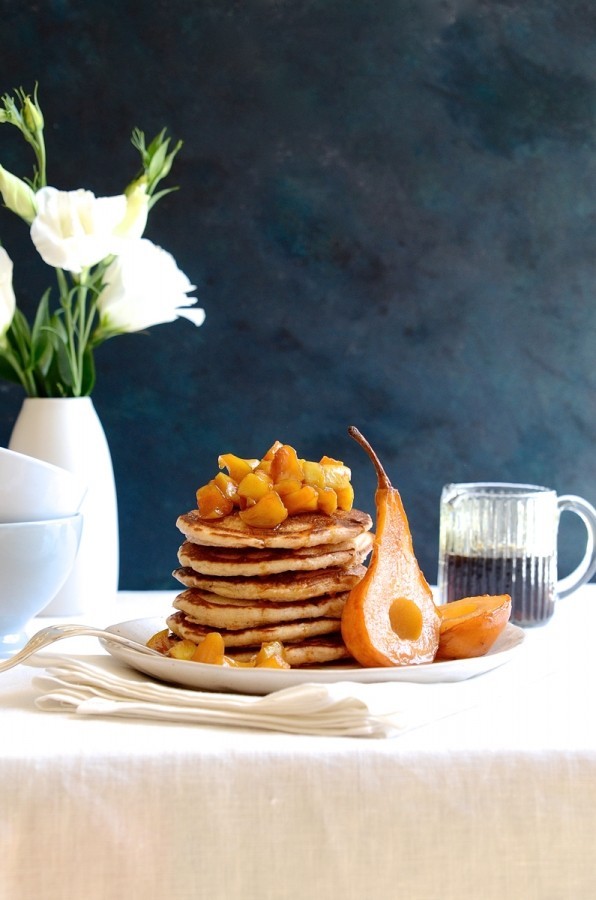 Wholewheat pancake stack