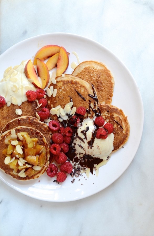 Wholewheat pancake stack