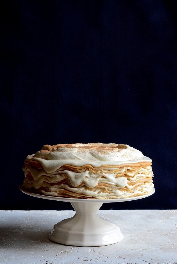 Milk tart pancake mille-feuille