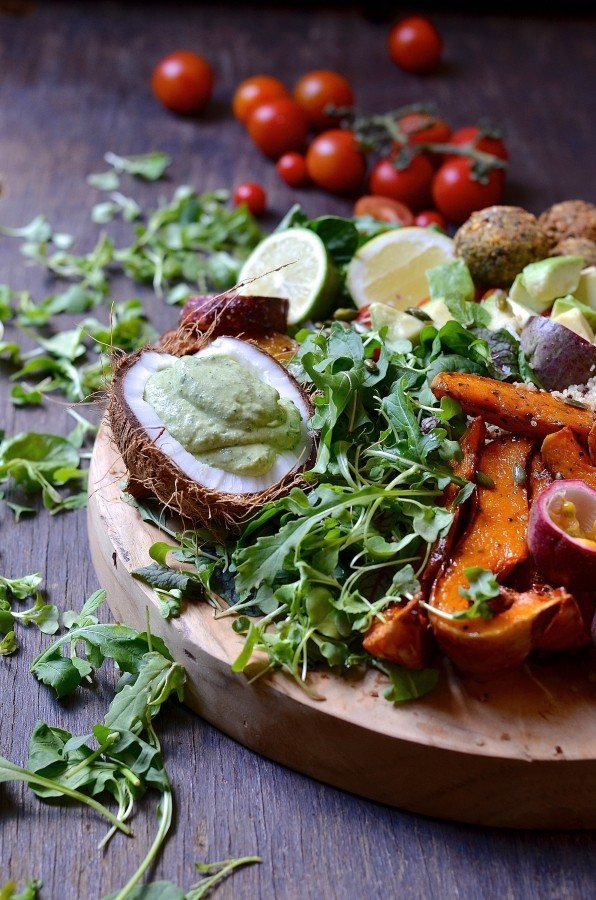 The Ultimate Buddha Bowl harvest board