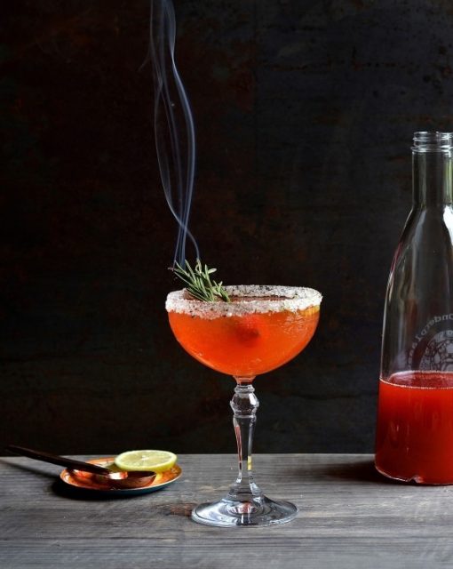Strawberry-Limoncello-mojito-cocktails