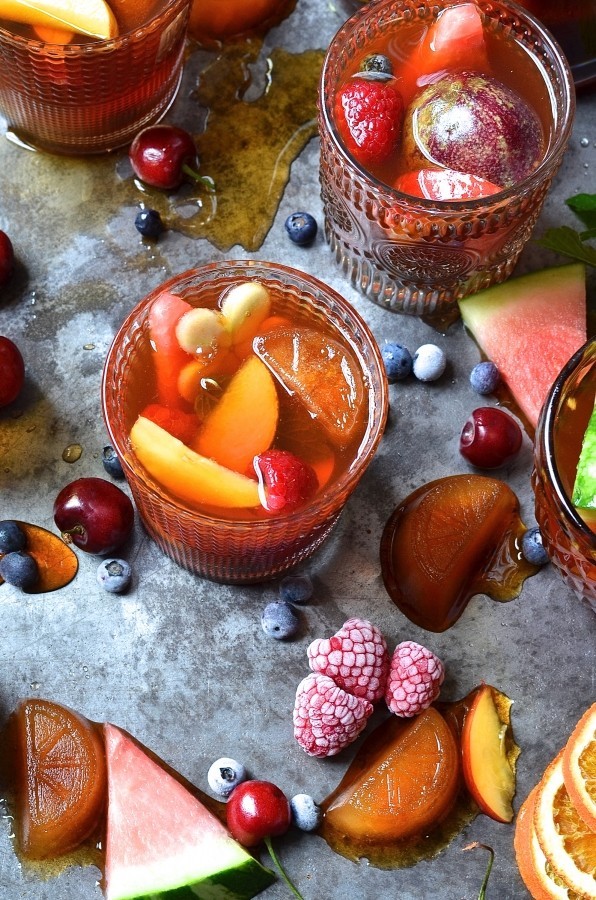 Mocktail rooibos sangria Best summer alcoholfree drinks