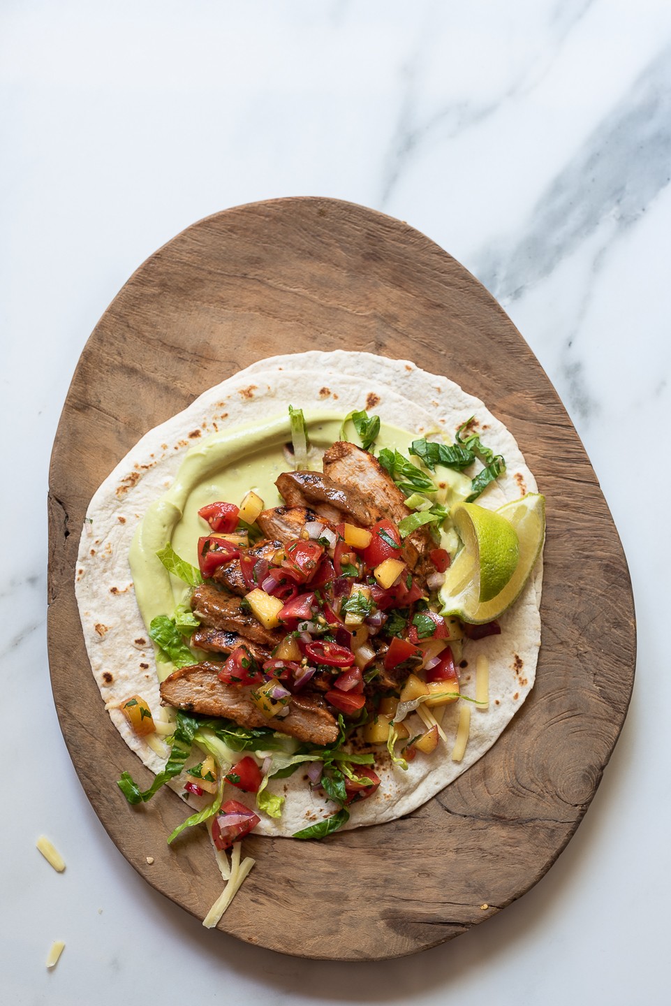 Harissa chicken tacos