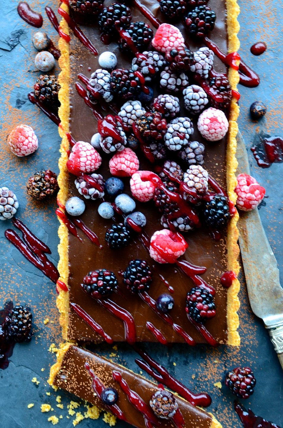 No bake salted chocolate tart