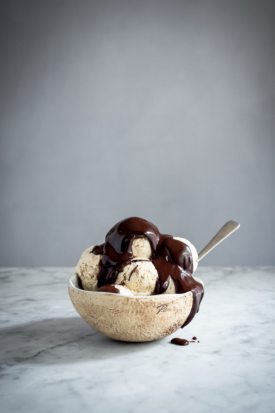 Condensed milk coffee ice cream