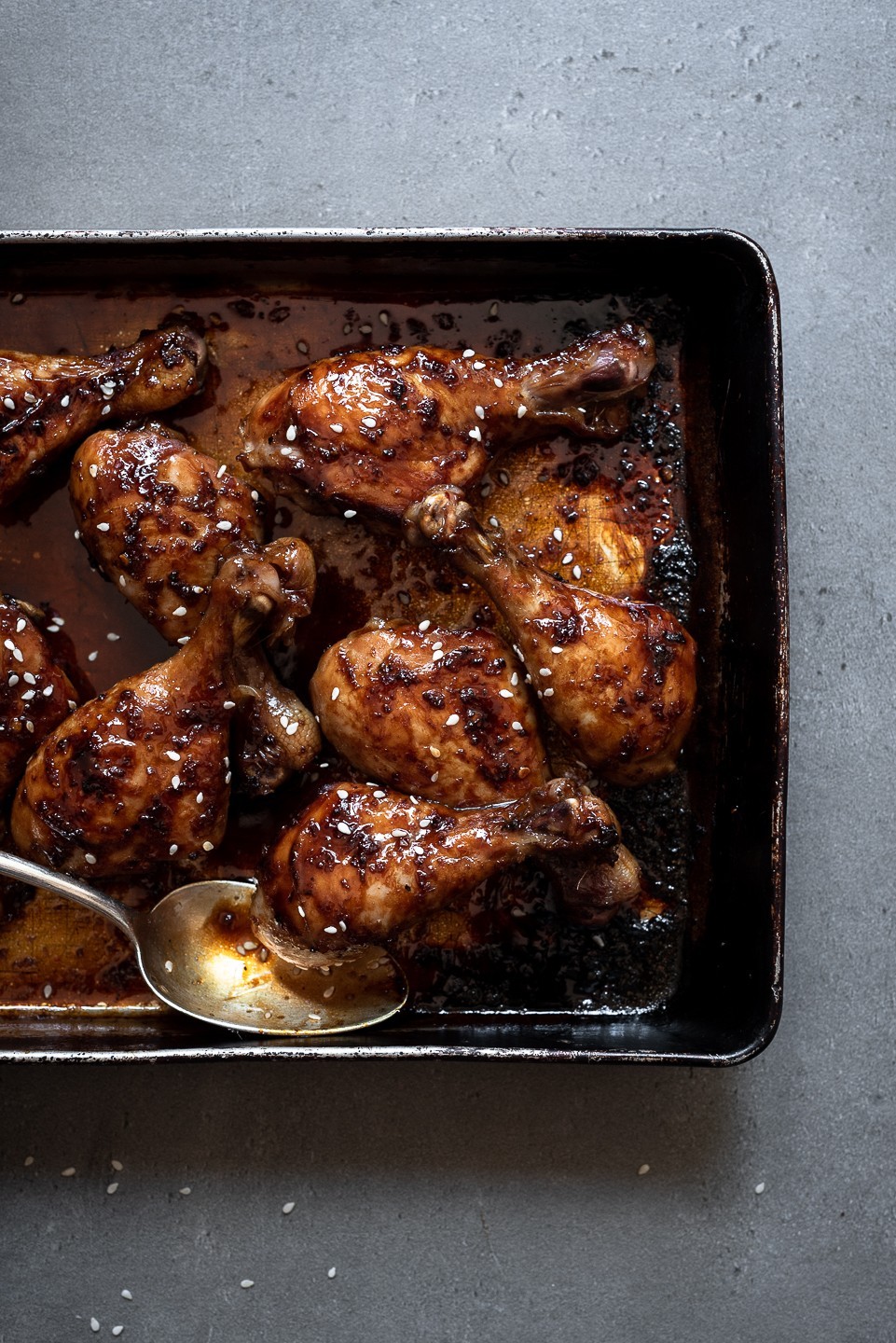 Sticky honey and soy chicken drumsticks