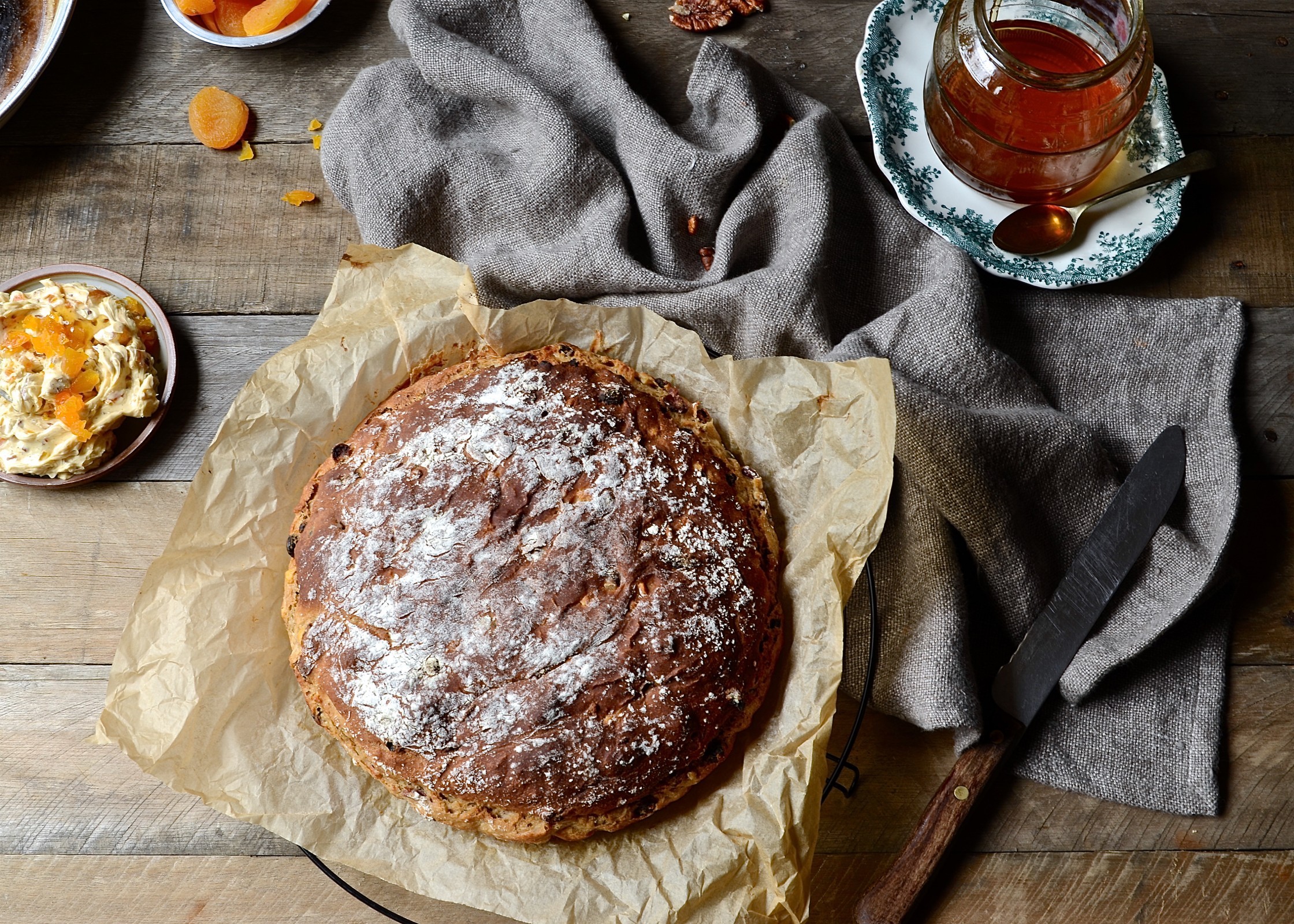No prove hot cross bun bread