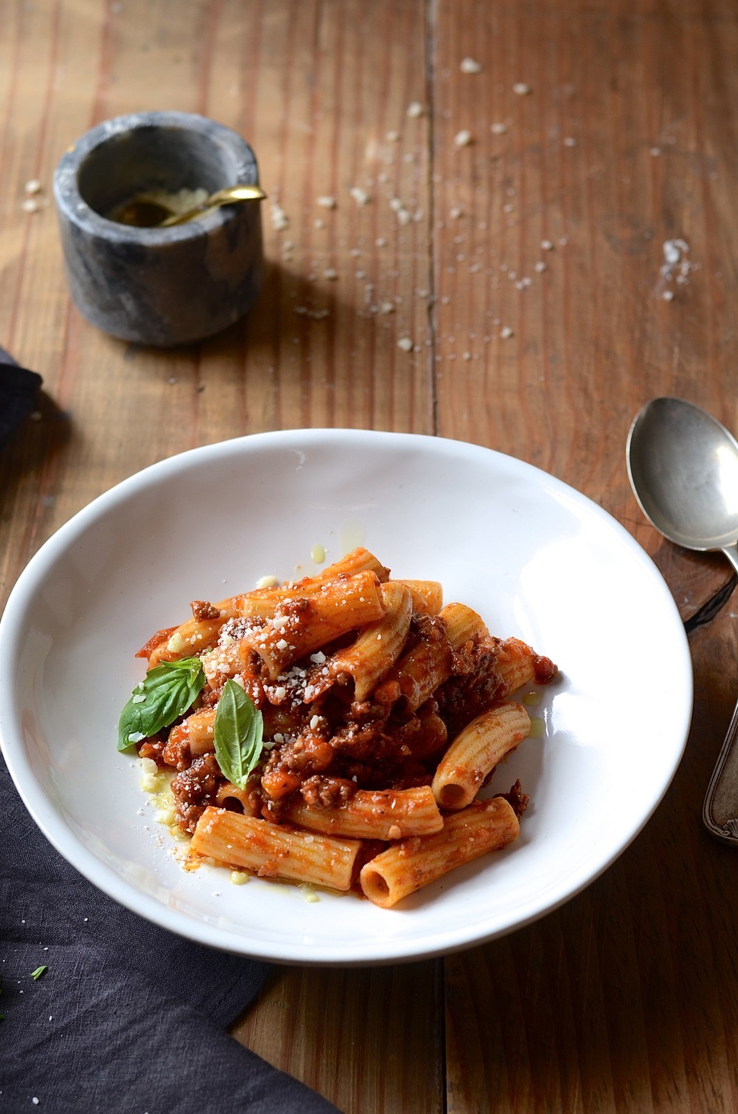 Red wine ragu rigatoni