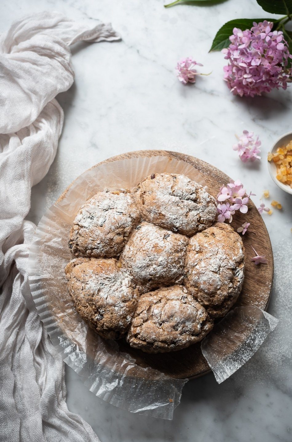 Spicy hot cross bun soda bread