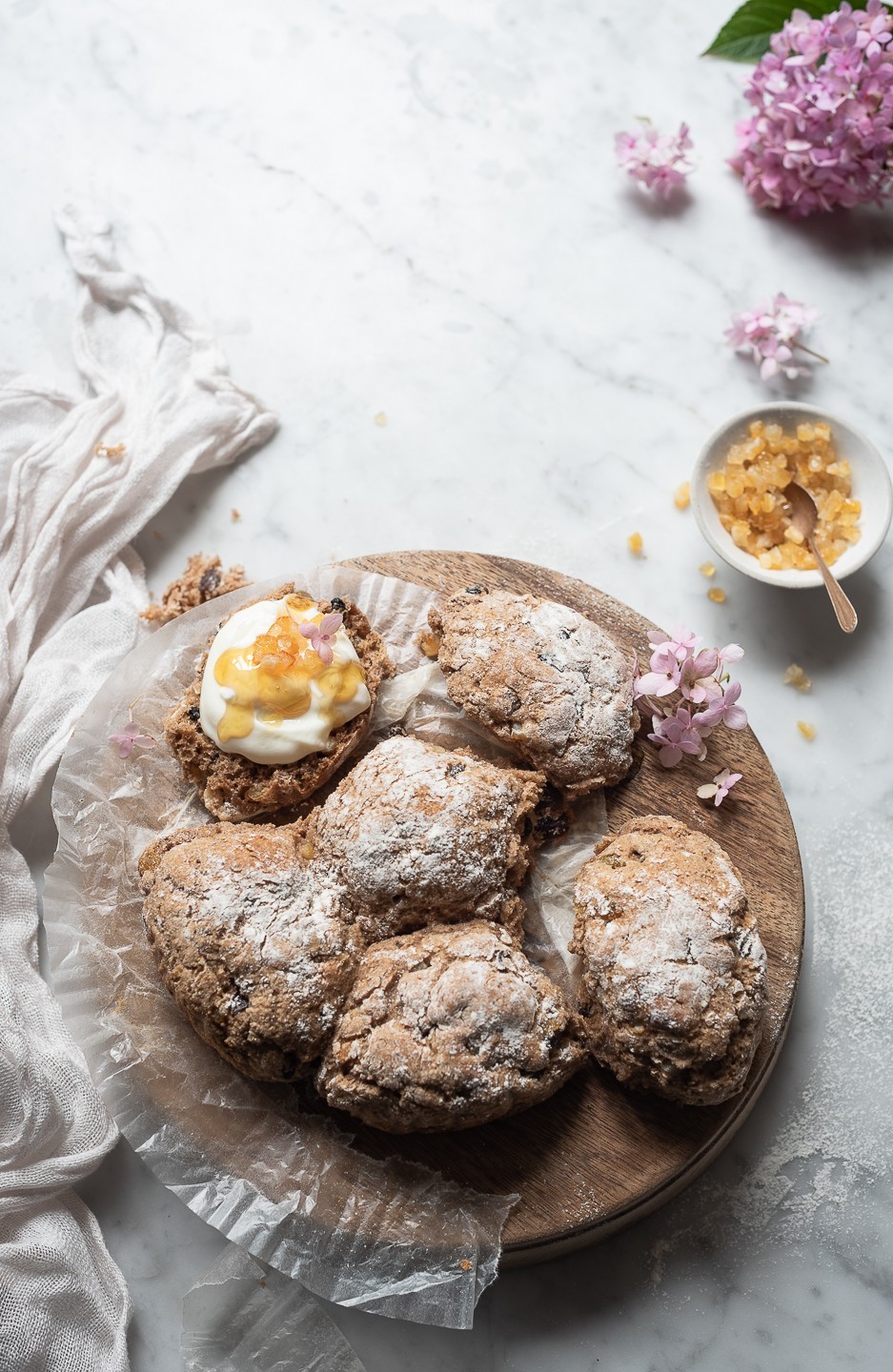 Spicy hot cross bun soda bread