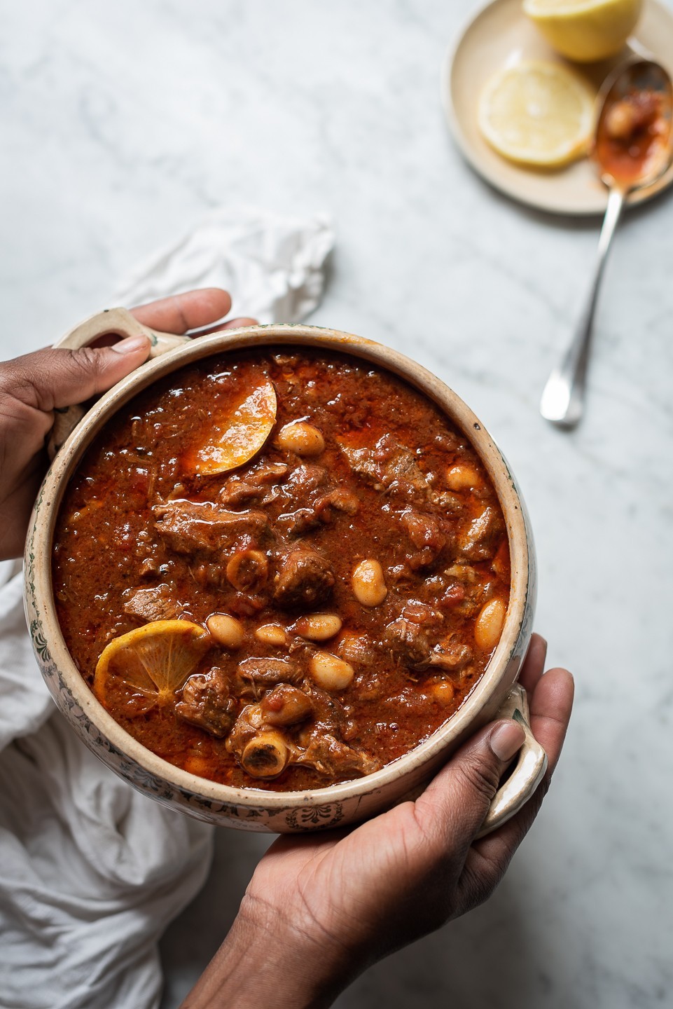 North African lamb knuckle Bredie