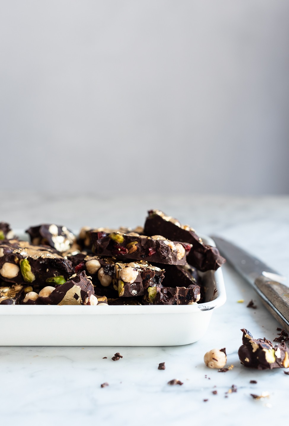 The nuttiest chocolate bark