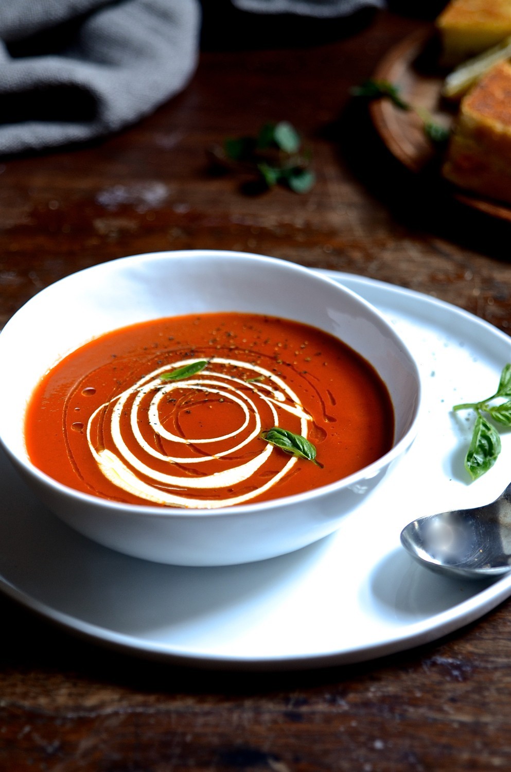 A simple sundried tomato soup