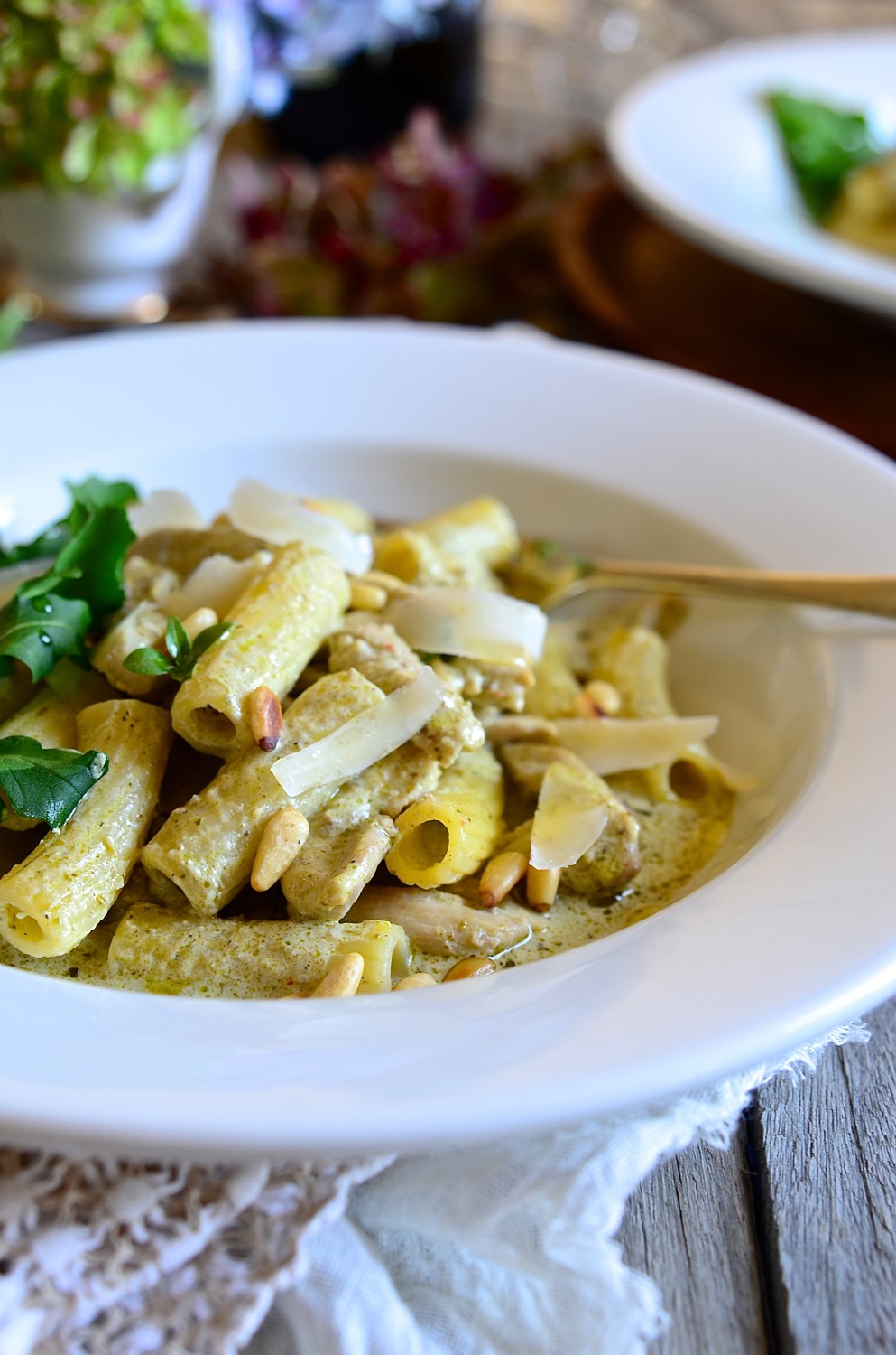 Chicken pesto pasta