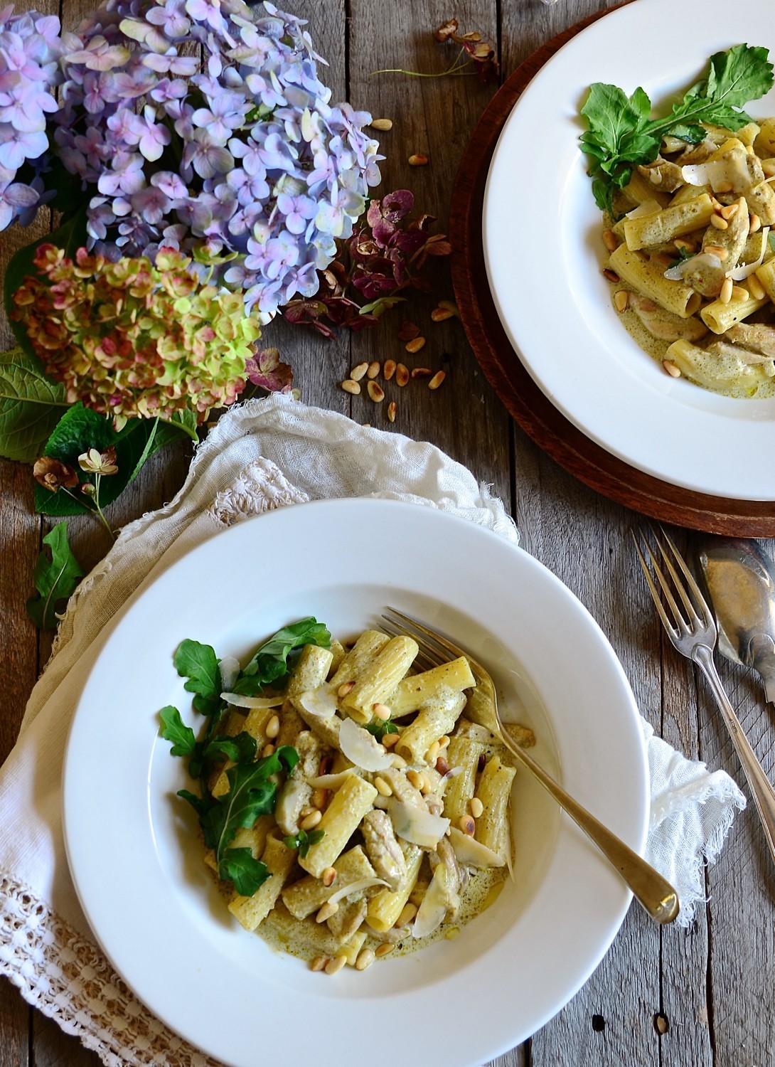 Chicken pesto pasta