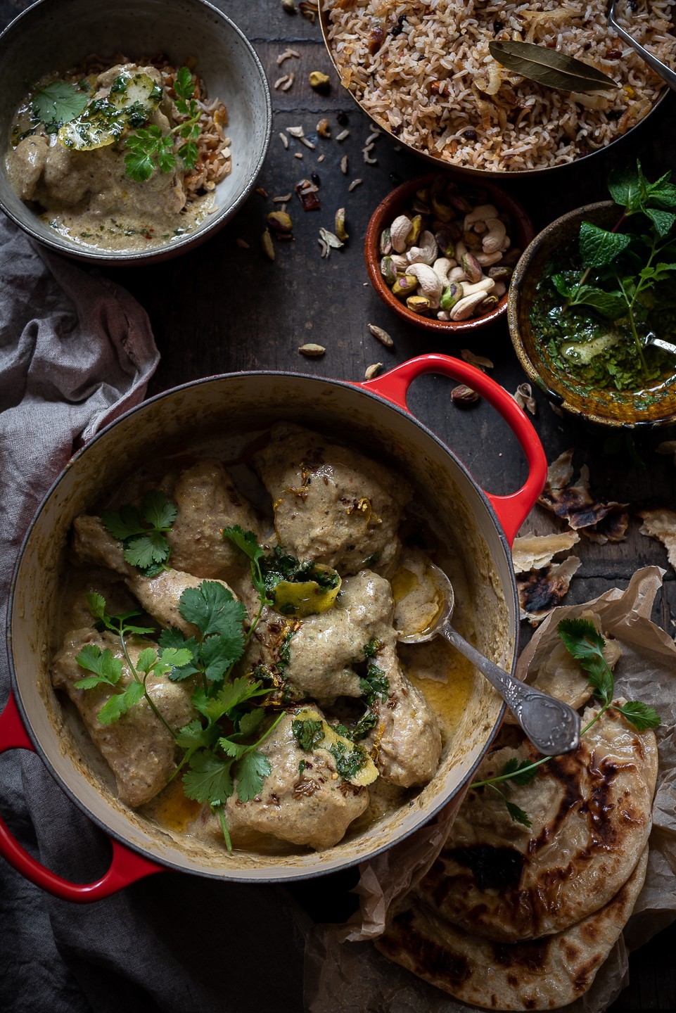 Coconut and pistachio chicken Korma