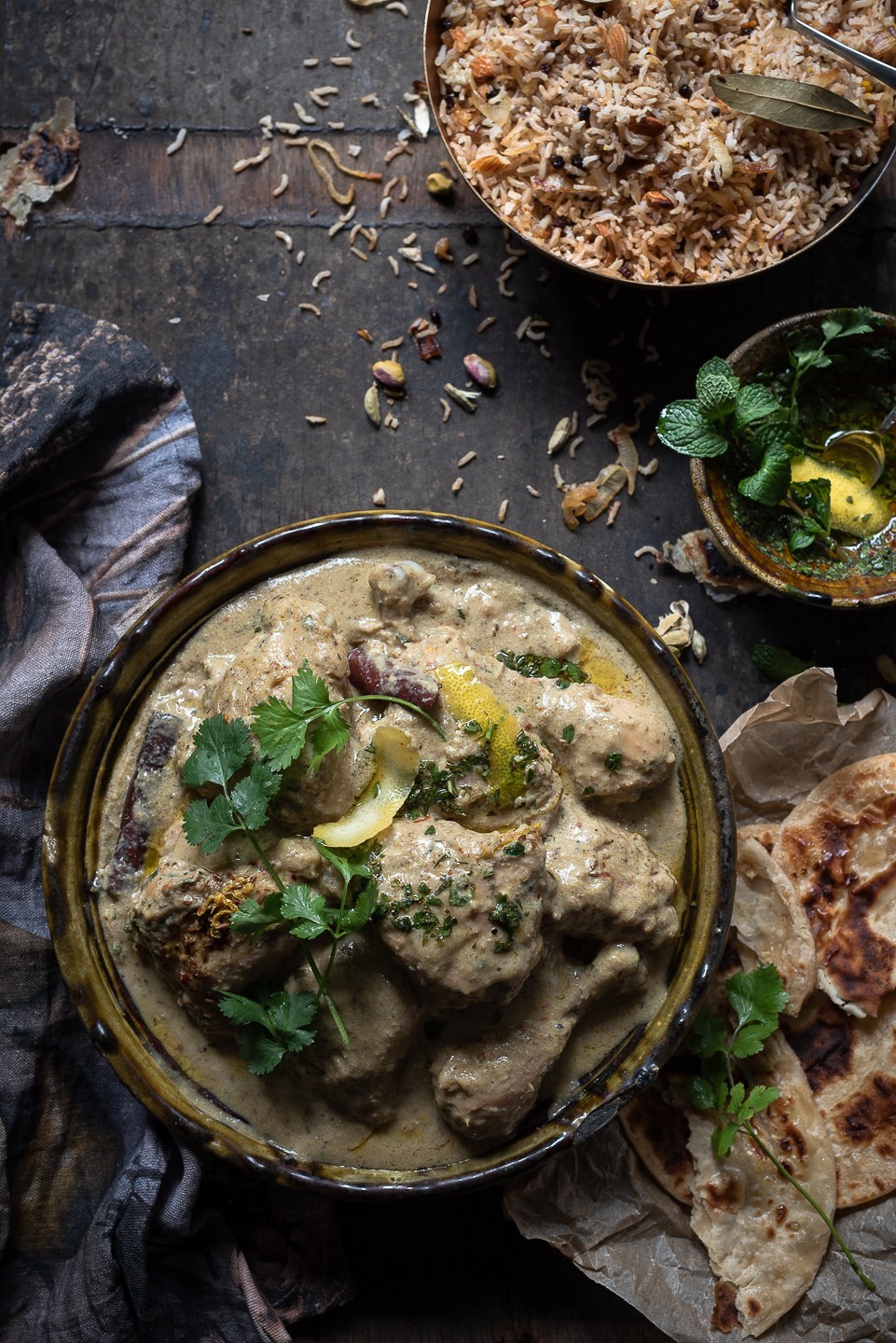 Coconut and pistachio chicken Korma