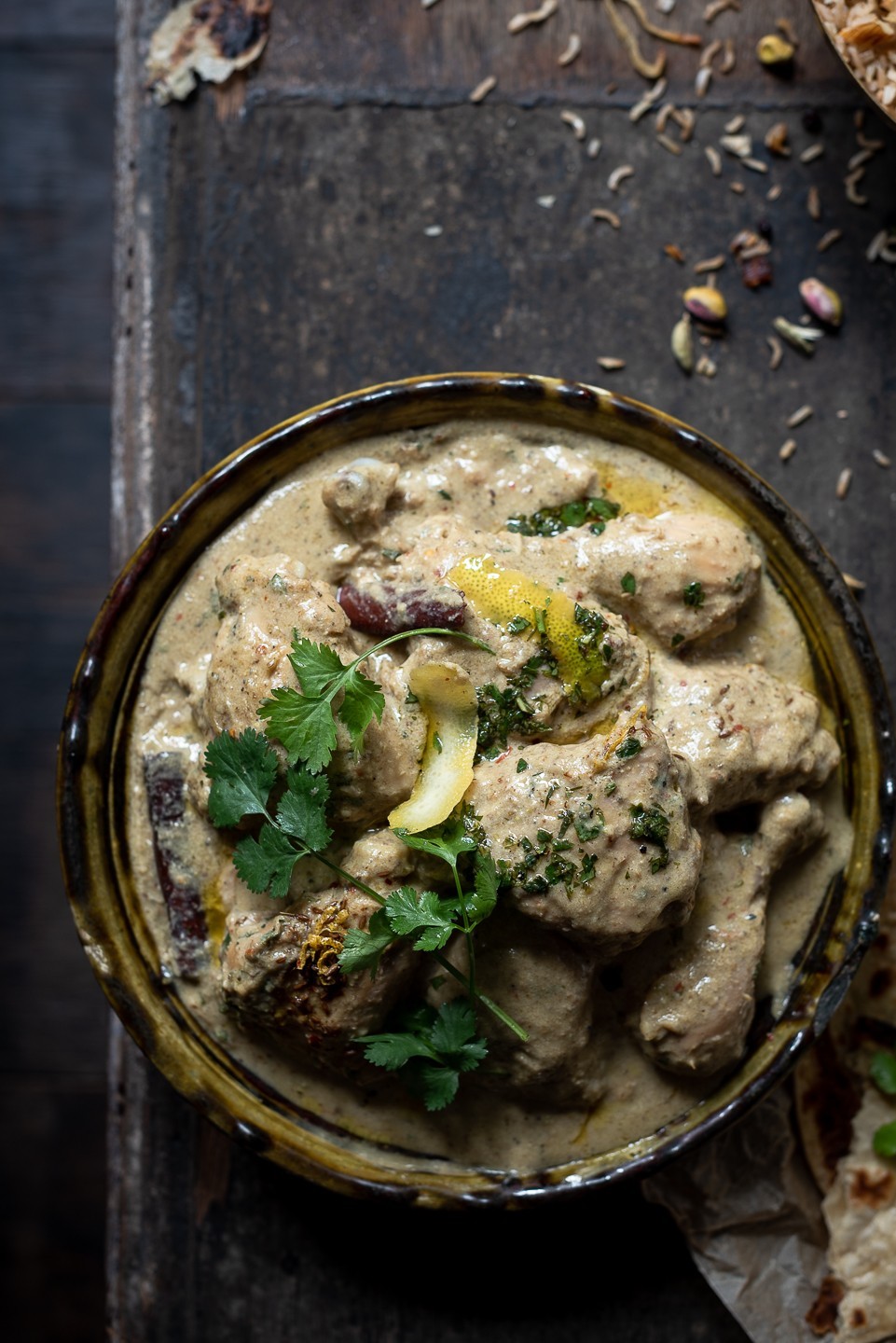 Coconut and pistachio chicken Korma