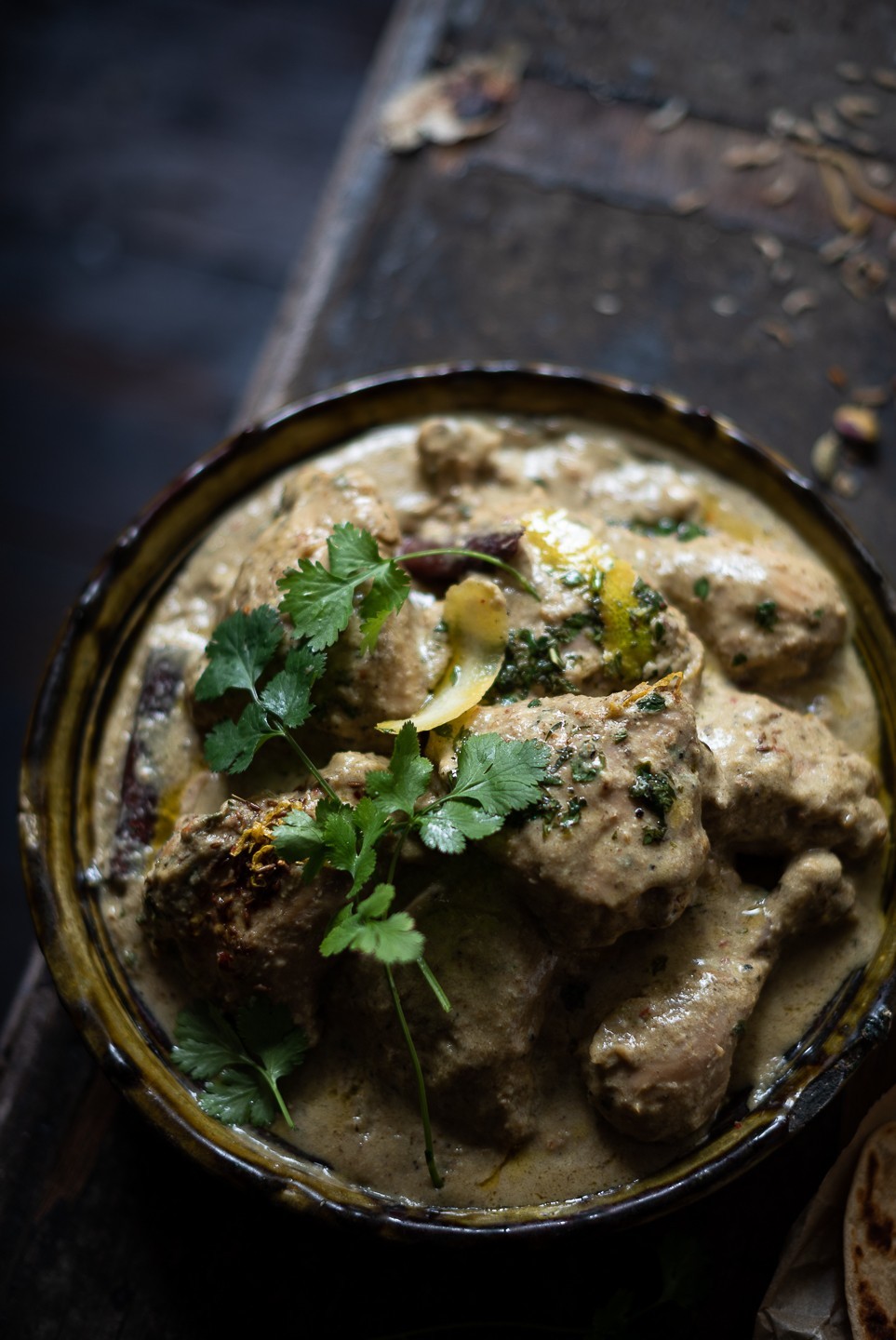 Coconut and pistachio chicken Korma