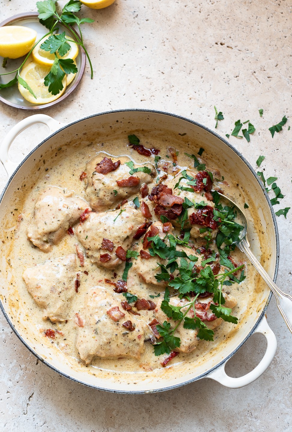Rosemary and bacon chicken