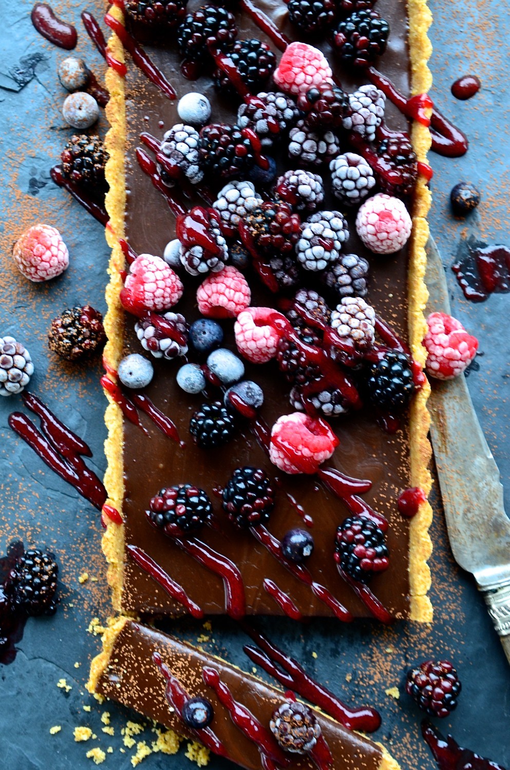 No-bake salted chocolate tart