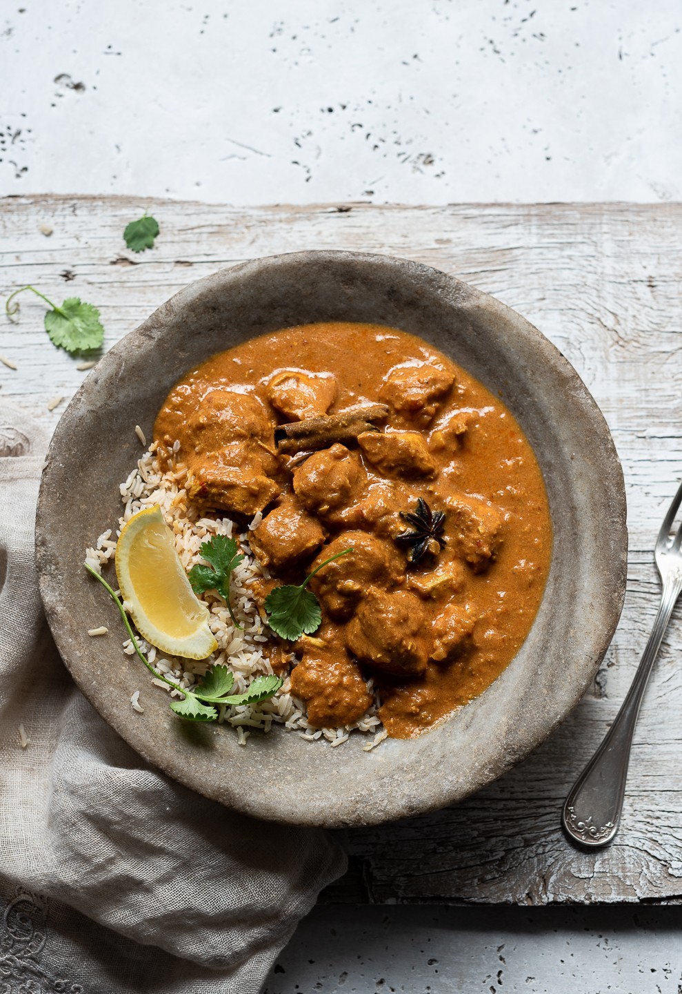 Healthy butter chicken curry