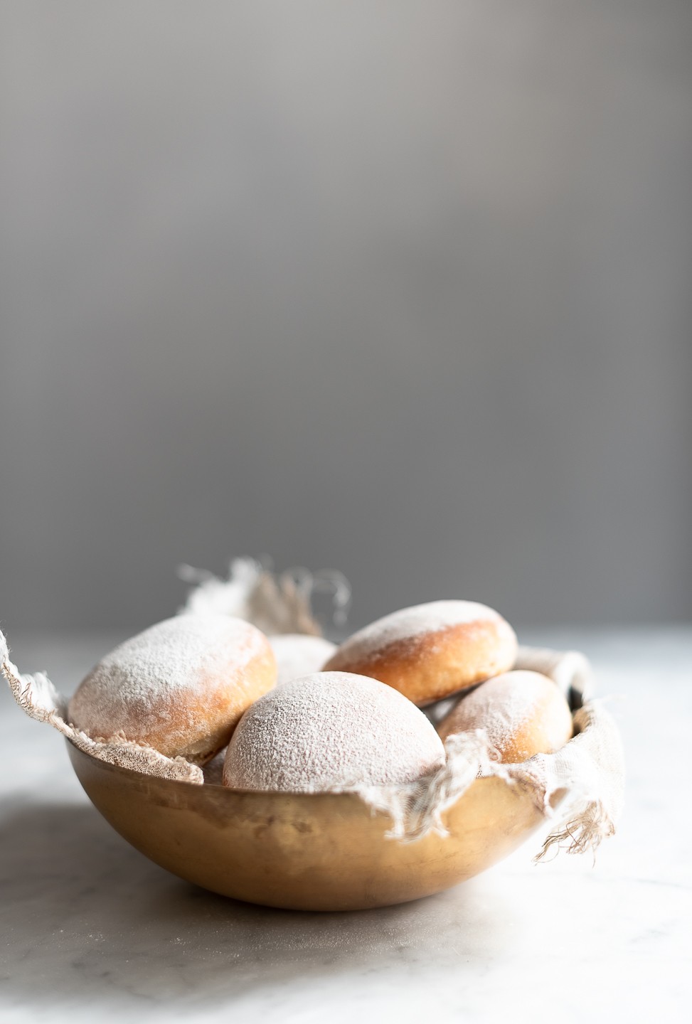 Floured milk bread buns